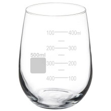 Wijnglas zonder steel, 500 ml (17 oz) in bekerstijl