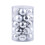 Christmas Ball Ornaments Shatterproof Silver One Size 1