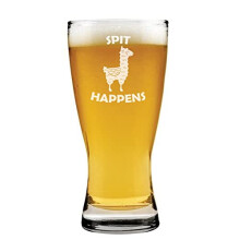 Verre à bière Pilsner 44 cl (15 oz) - Motif lama amusant