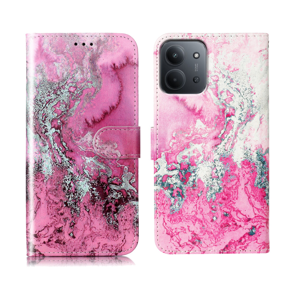 ( Seawater Marble) For Xiaomi Redmi Redmi 15C 4G (Eu) (173Mm) / 15C 5G (Eu) (173Mm) / Poco C85 4G (173Mm) Case Marble Paint Leather Phone Cover Pink 6914296083521