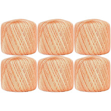 Threadart apricot crochet thread 100% cotton size 10 6-pack