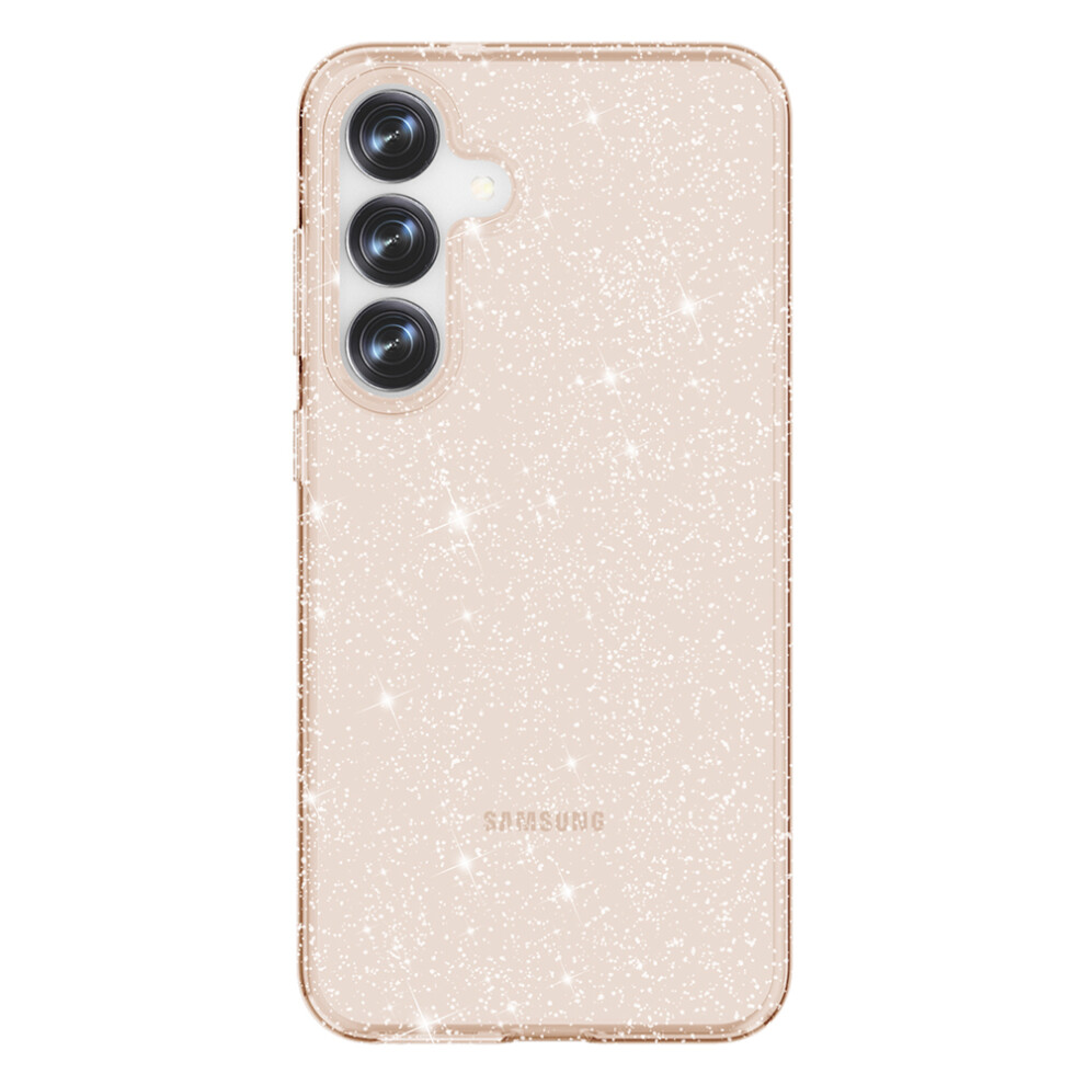 (Glitter ) Amorus For Samsung Galaxy S25 / S24 Case Soft Tpu Hard Pc Back Shockproof Phone Cover Gold 6914295145787