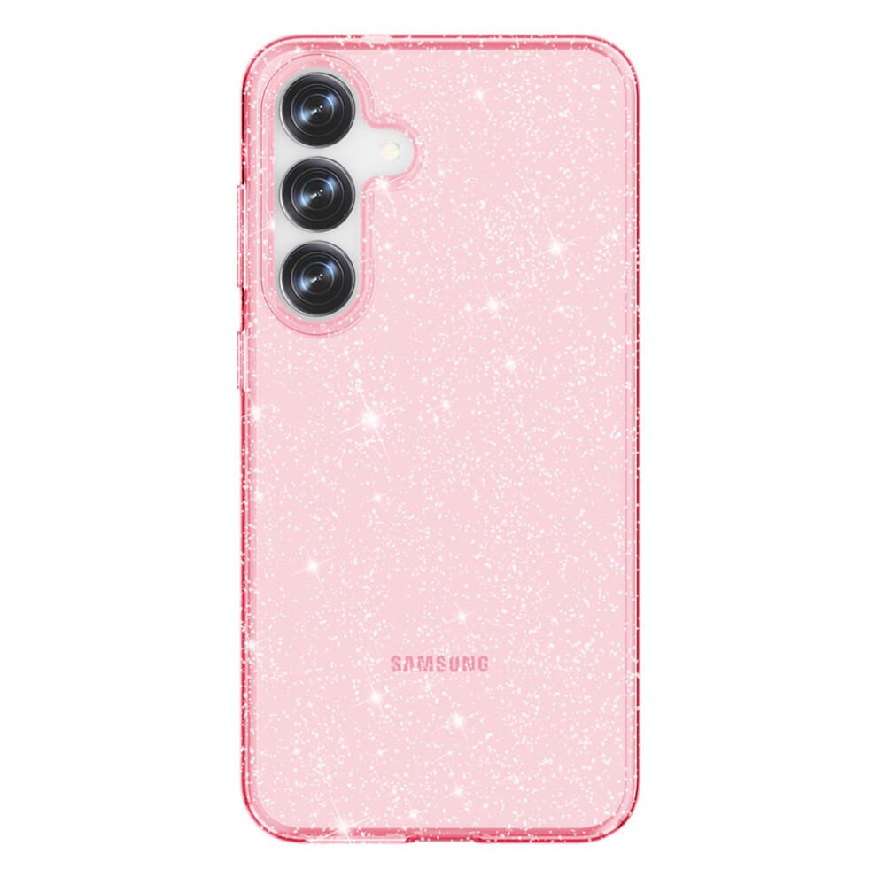 (Glitter ) Amorus For Samsung Galaxy S25+ / S24+ Case Soft Tpu Hard Pc Back Shockproof Phone Cover Pink 6914293203267
