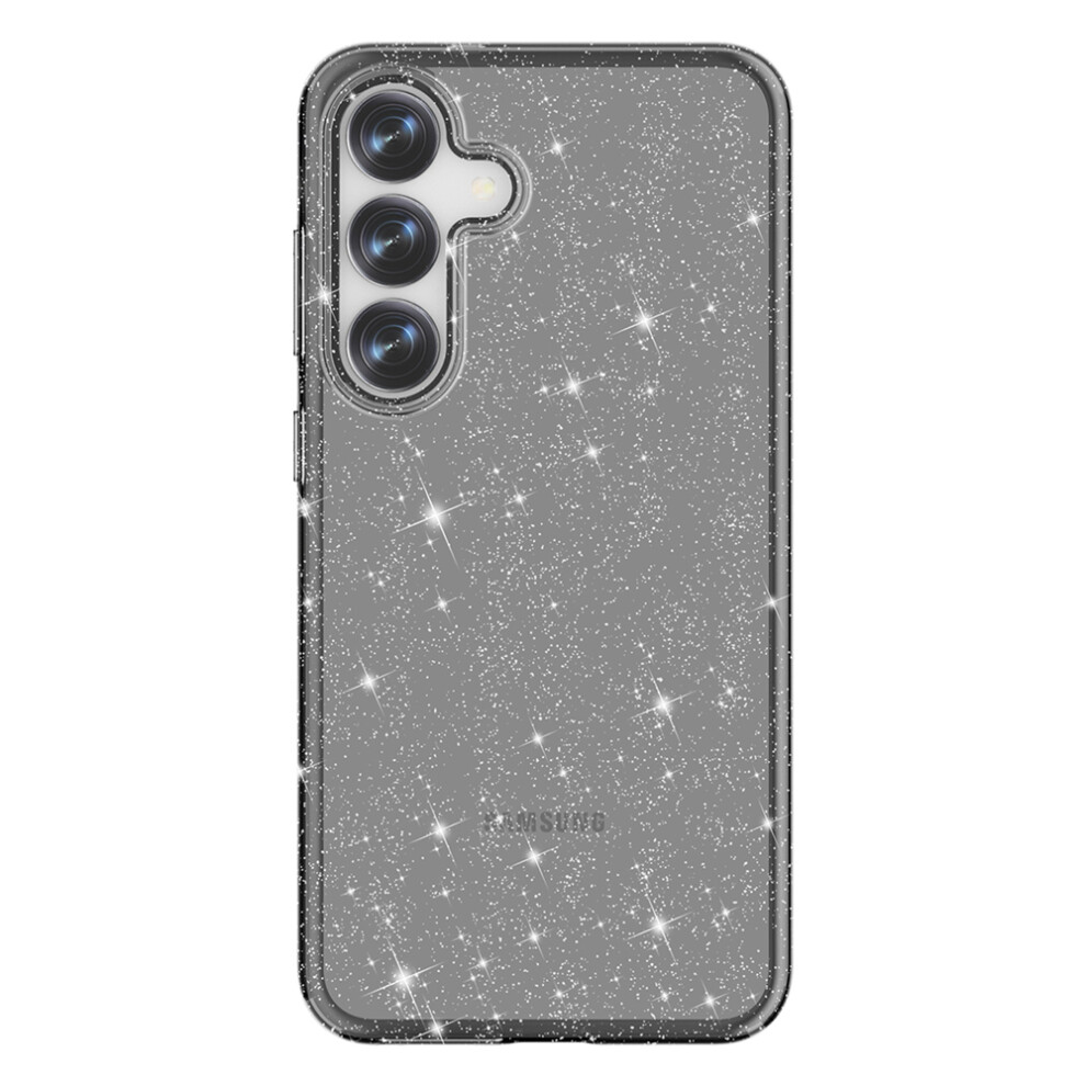 (Glitter ) Amorus For Samsung Galaxy S25+ / S24+ Case Soft Tpu Hard Pc Back Shockproof Phone Cover Black 6914294839465