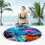 Microfiber Beach Towel Blanket Fast-Drying Round 60in with 6
