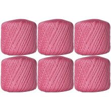 Threadart pink crochet thread size 10 6-pack