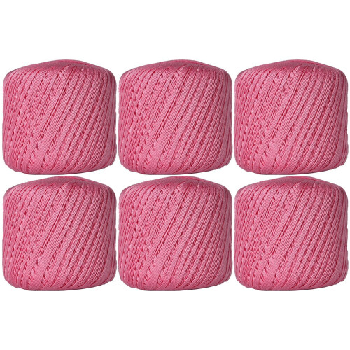 Threadart pink crochet thread size 10 6-pack