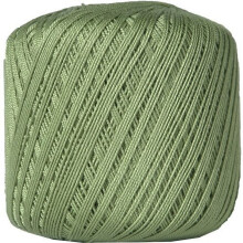 Cotton crochet thread avocado color 0.4 lb