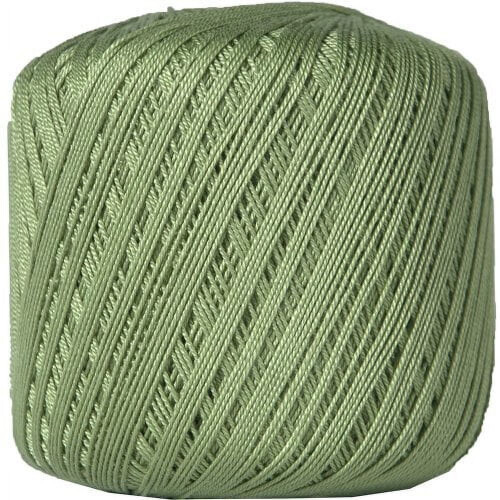 Cotton crochet thread avocado color 0.4 lb