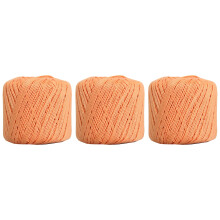 Threadart mercerized cotton crochet thread size 3 apricot