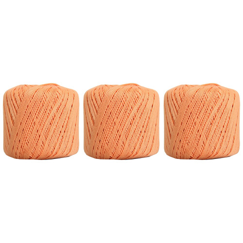 Threadart mercerized cotton crochet thread size 3 apricot