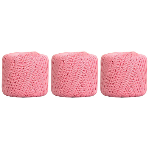 Threadart cotton crochet thread size 3 mauve 3-pack