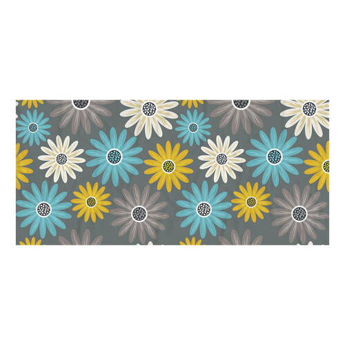 Serviette de plage en microfibre 76 x 152 cm, séchage rapide, douce, à fleurs 1