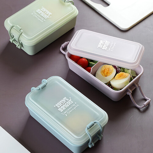 Leakproof Bento Box with Dividers 3-Compartment 2