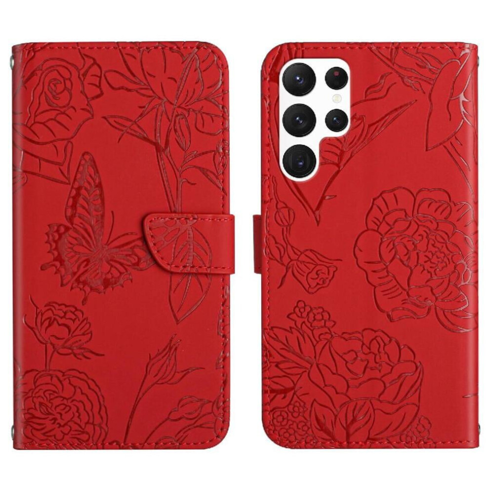 Samsung Galaxy S22 Ultra Leather Flip Case With Wrist Strap 971050988153