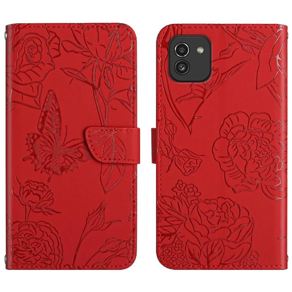Samsung Galaxy A03 Leather Flip Case With Wrist Strap 971050988368