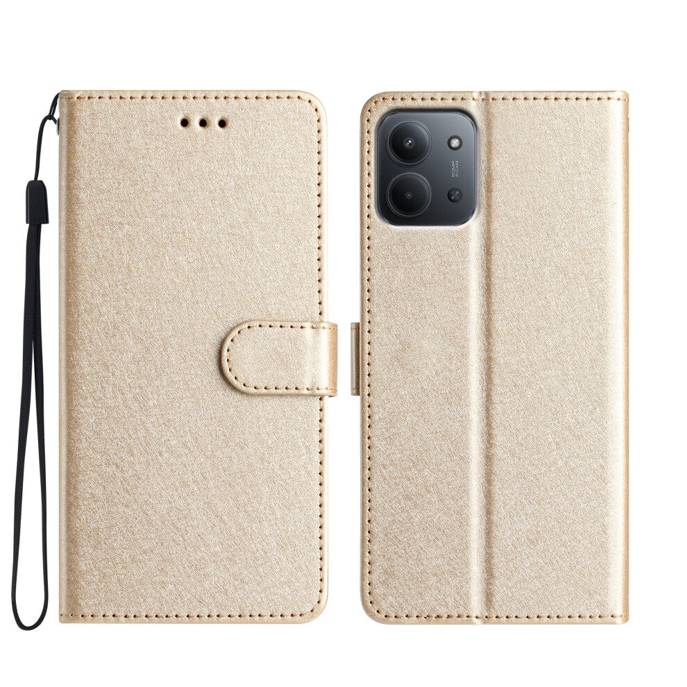 (Gold) For Xiaomi Redmi 15C 4G (Global) (171Mm) Wallet Case Leather Folio Phone Cover Magnetic Clasp Gold 6914292444630