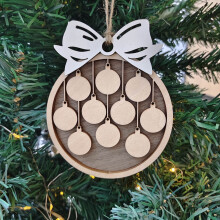 Ornements de Noël personnalisés Ozmmyan, décorations en bois à faire soi-même avec nom, étiquettes à suspendre pour sapin de Noël 2024, joli