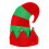 Weihnachtsglocken-Hut-Dekoration gestreiftes Patchwork 2