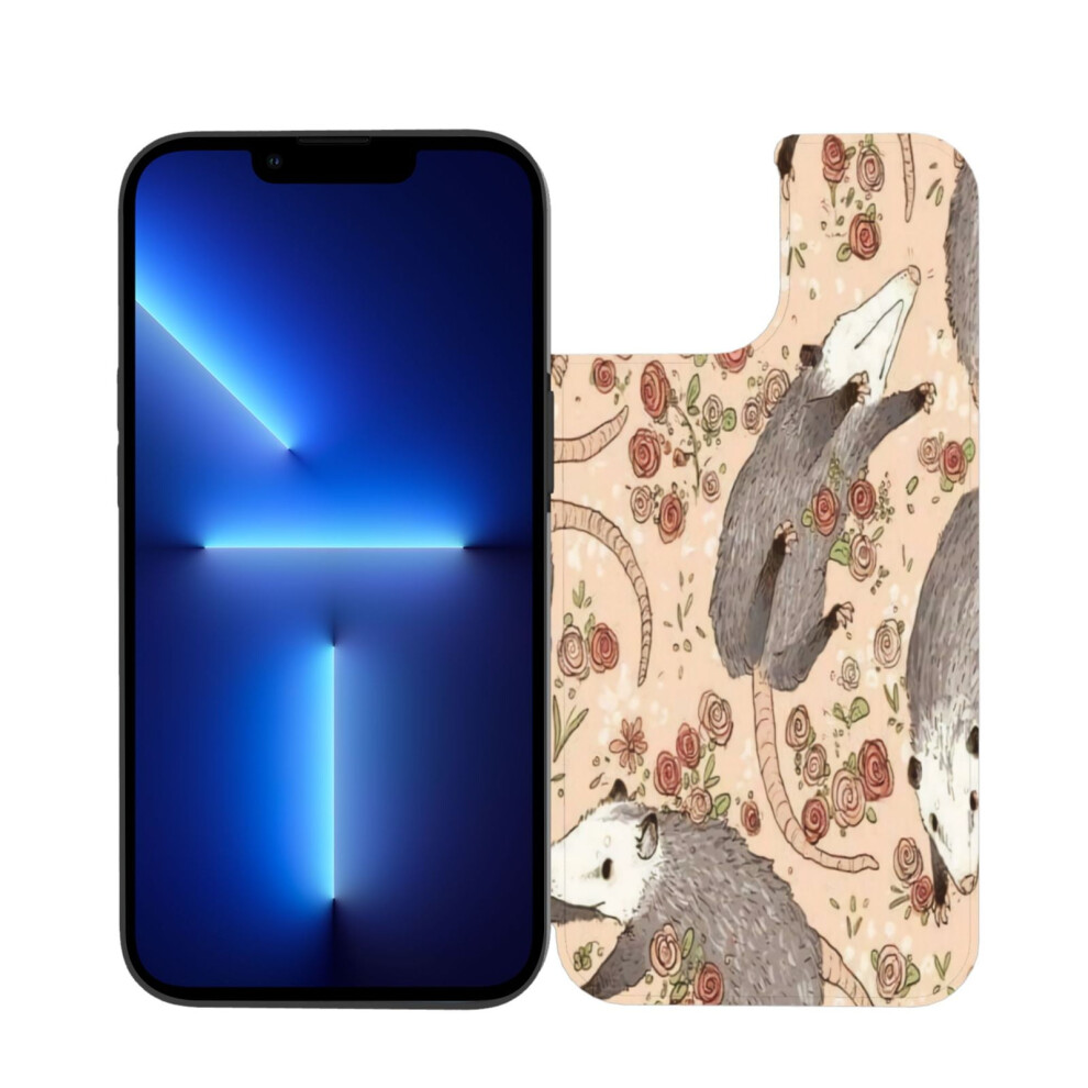 Iphone 13 Leather Magnetic Flip Case With Floral Pattern 971050988900