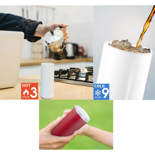 20oz rostfritt stålmugg med dubbelväggigt skjutlock 1