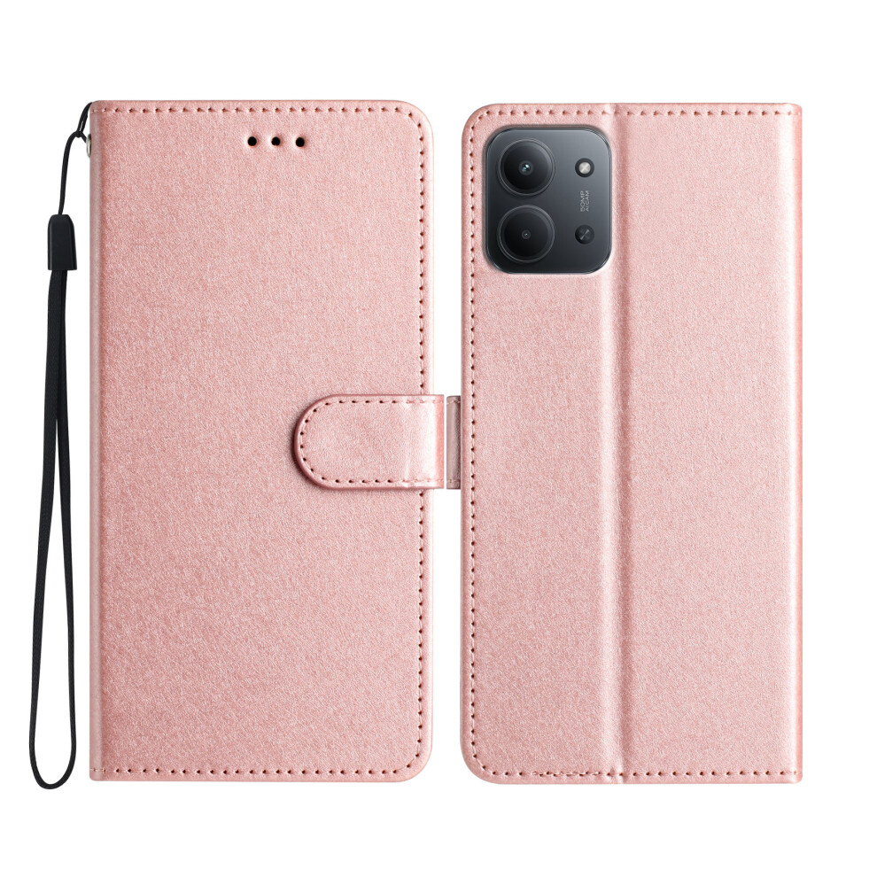 (Rose ) For Xiaomi Redmi 15C 4G (Global) (171Mm) Wallet Case Leather Folio Phone Cover Magnetic Clasp Gold 6914292246395
