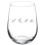 Weinglas mit Vogelmotiv, 500 ml, ohne Stiel 1