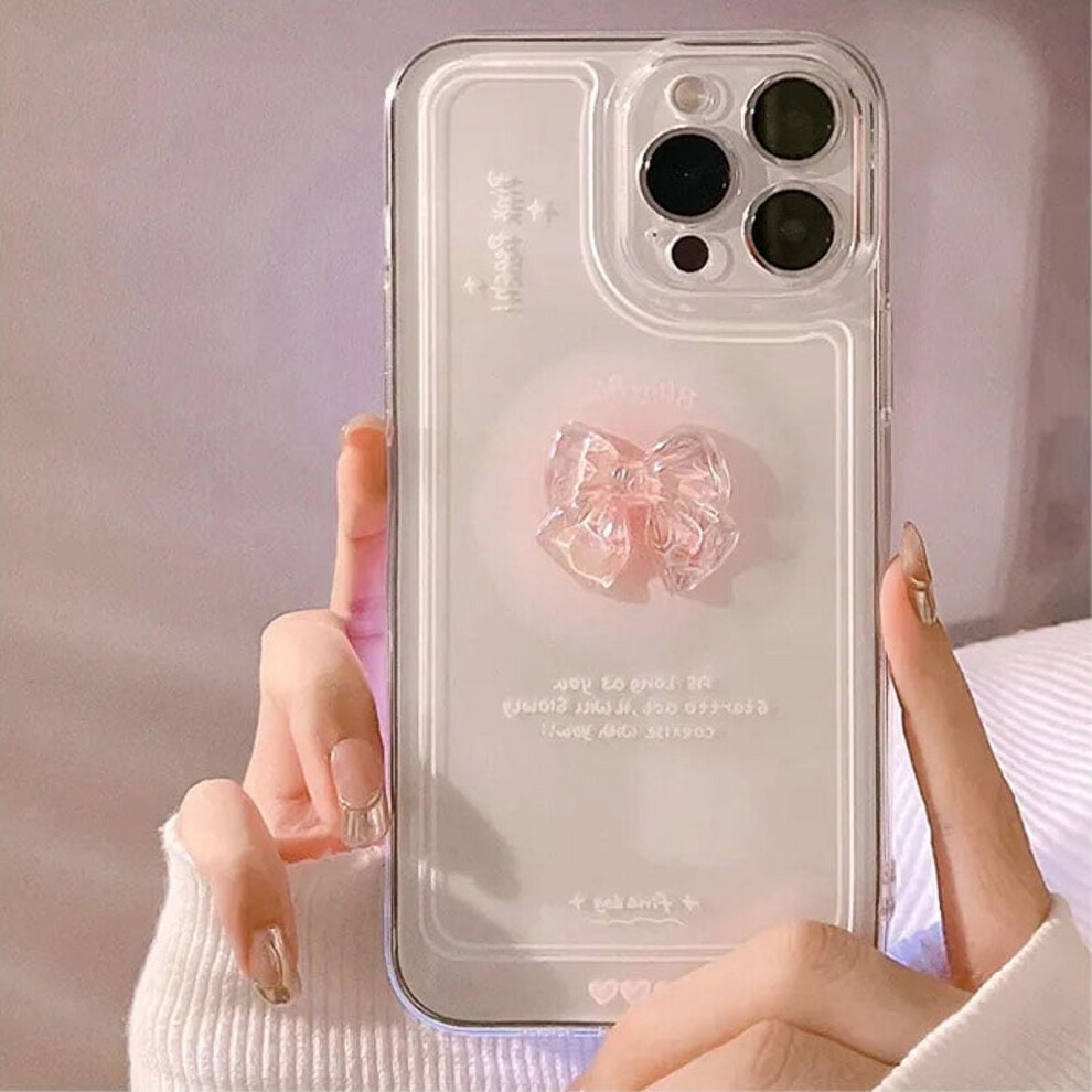 Korean 3D Bow Clear Soft Case For Samsung Galaxy S24 Ultra 971050001425