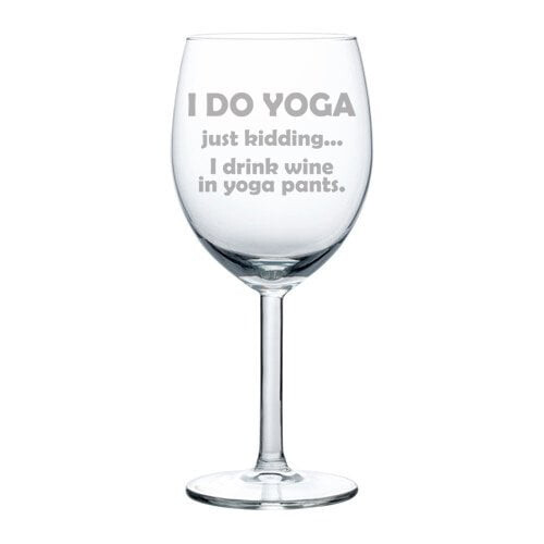 Vinglas Roligt Yogatema 30 cl