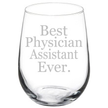 Verre à vin Gobelet Meilleur assistant médical de tous les temps Cadeau pour assistant médical (50 cl sans pied)