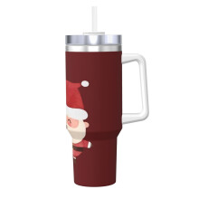 Santa Claus personalized 40 oz stainless steel tumbler with
