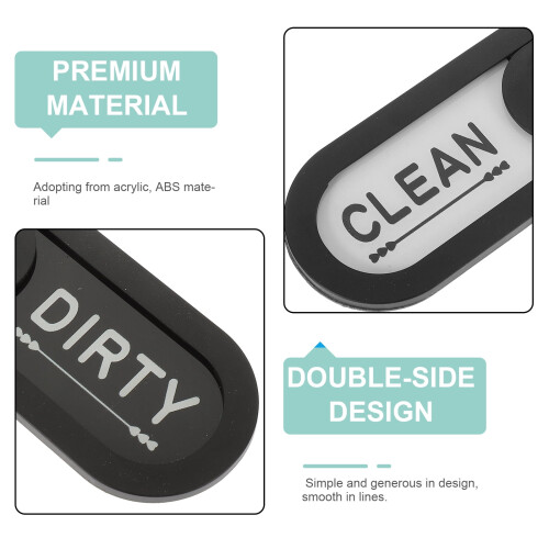 Dishwasher Magnet Clean/Dirty Sign Oval Strong 2