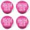 Ensemble de 4 bouchons de bouteille de vin en silicone rose 1