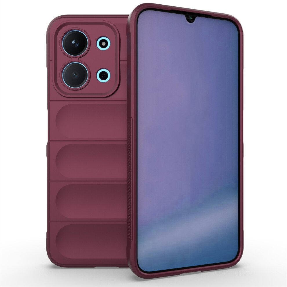 (Wine ) For Xiaomi Mi 15C 4G (Global) (171Mm) / Poco C85 4G (171Mm) Case Anti-Drop Soft Tpu Rugged Phone Back Cover Red 6914291656263