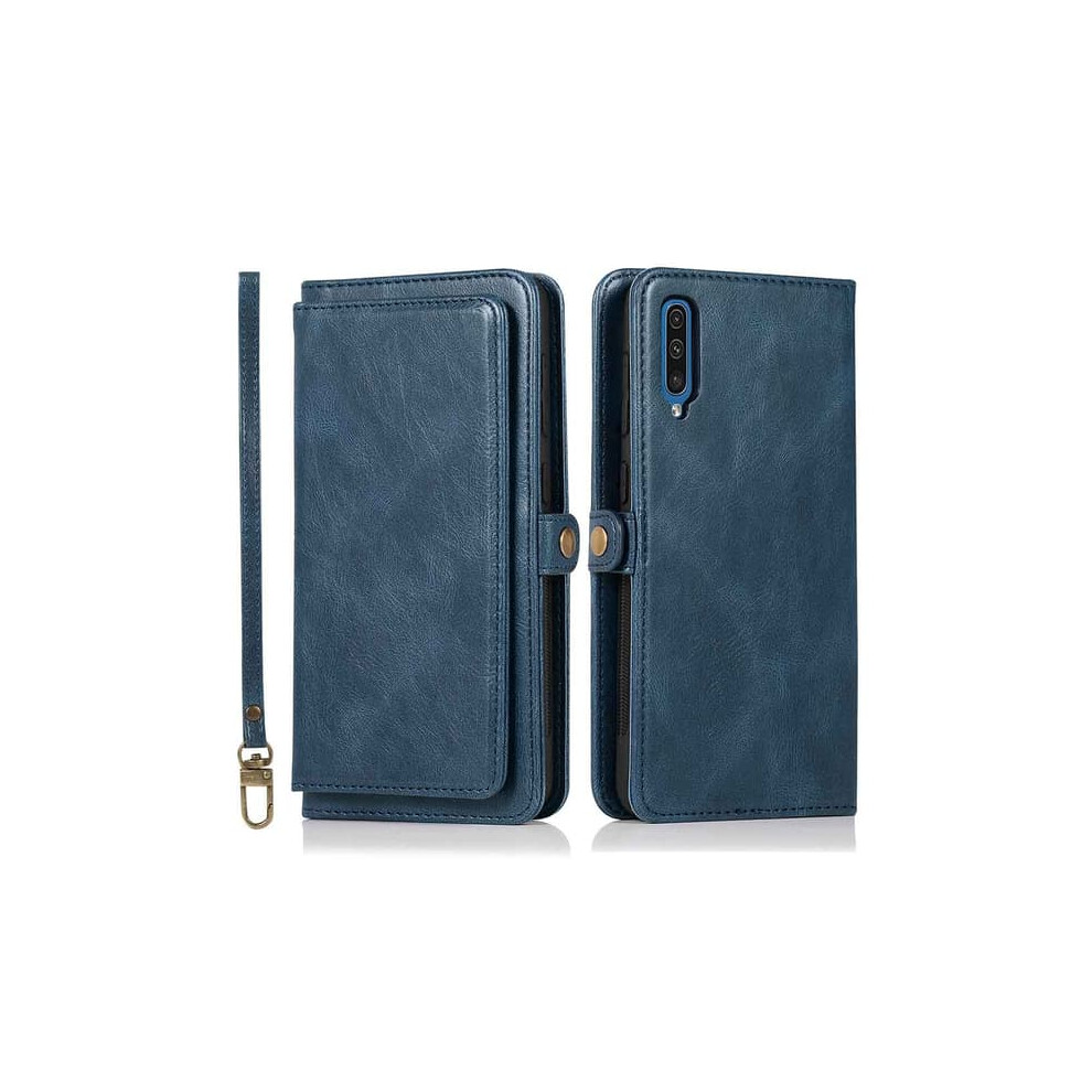 Wallet Case For Samsung Galaxy A50 Dark Blue 962029549925