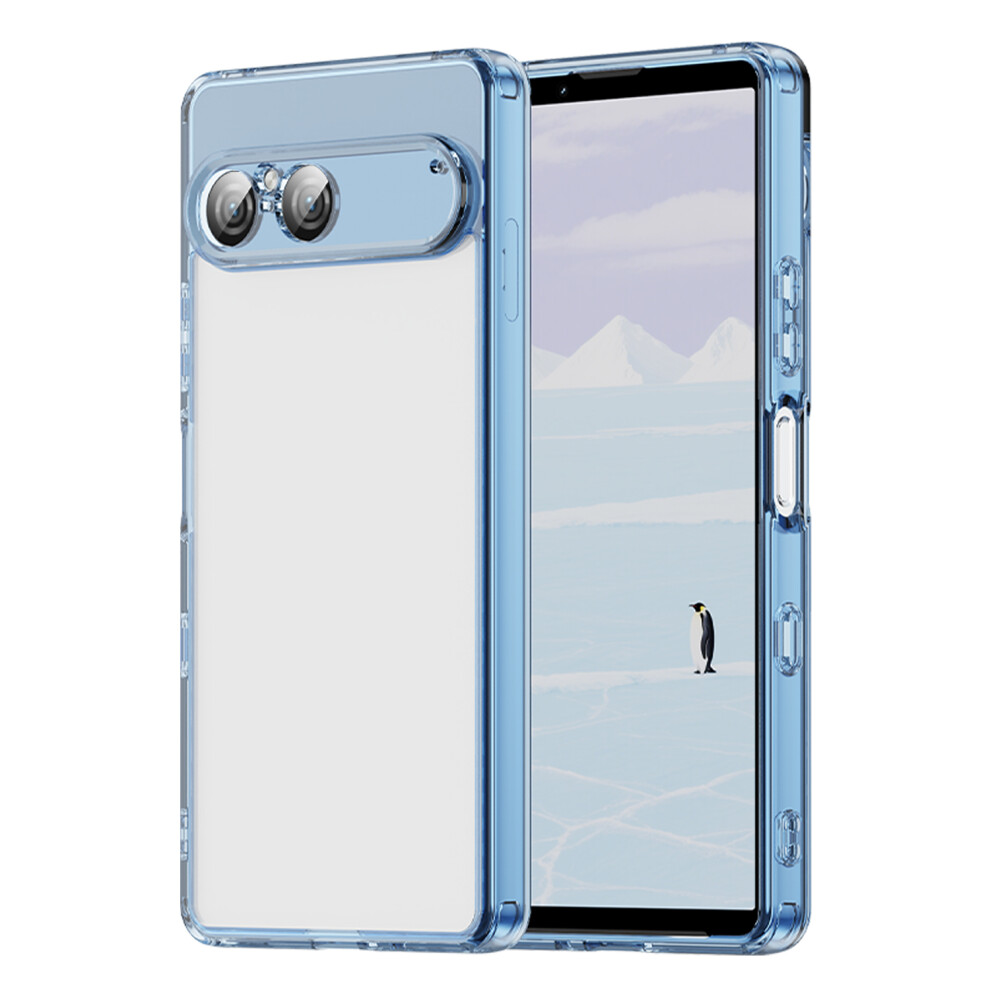 (Blue) For Sony Xperia 10 Vii Case Tpu + Acrylic Phone Back Cover Anti Yellowing Blue 6914297880112