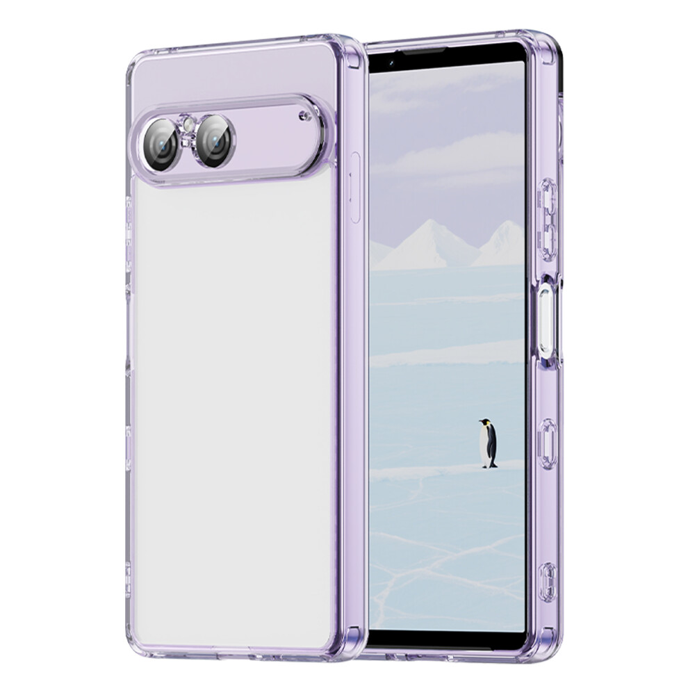 (Purple) For Sony Xperia 10 Vii Case Tpu + Acrylic Phone Back Cover Anti Yellowing Purple 6914294004498