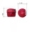 Feliator Multifunctional Manual Vegetable Cutter Quick Chopping Large Capacity Red 2