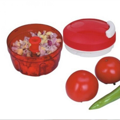 Feliator Multifunctional Manual Vegetable Cutter Quick Chopping Large Capacity Red 2
