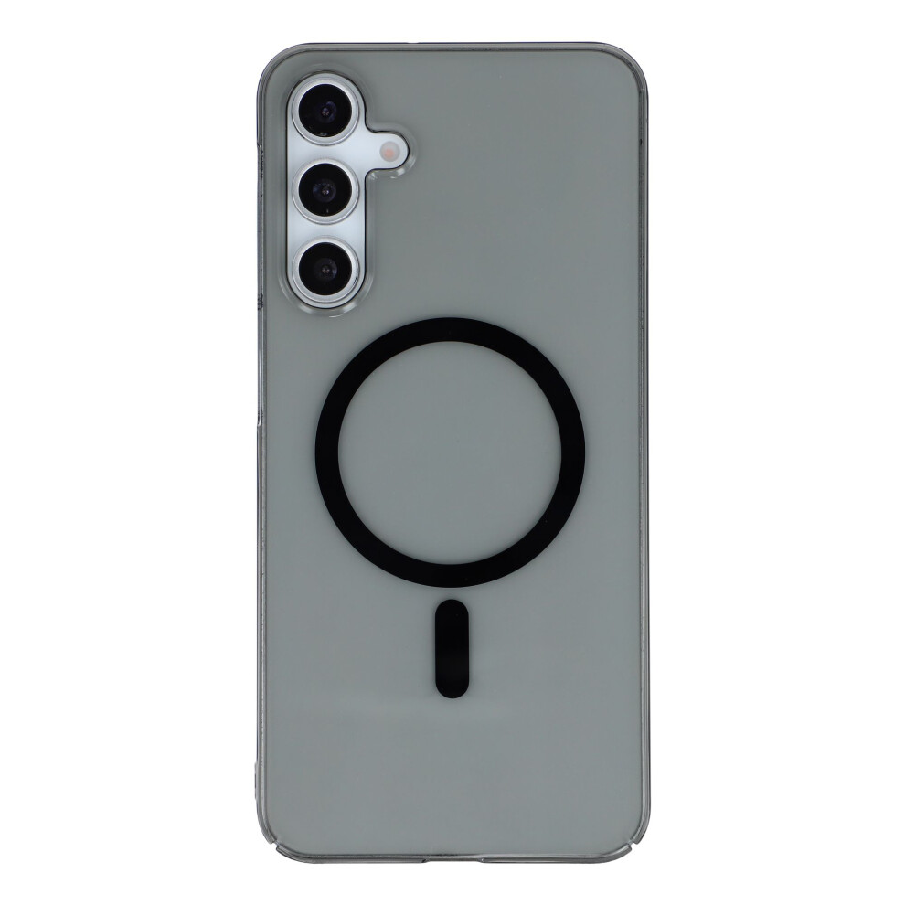 (Transparent ) For Samsung Galaxy A24 5G Crystal Clear Magnetic Case Hard Pc Phone Cover Black 6914296565270