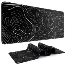 Gaming mouse pad large topographic 31.5 x 11.8 inch