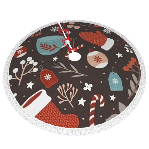 Christmas Tree Skirt 36 Inch Rustic Holiday Decor 2