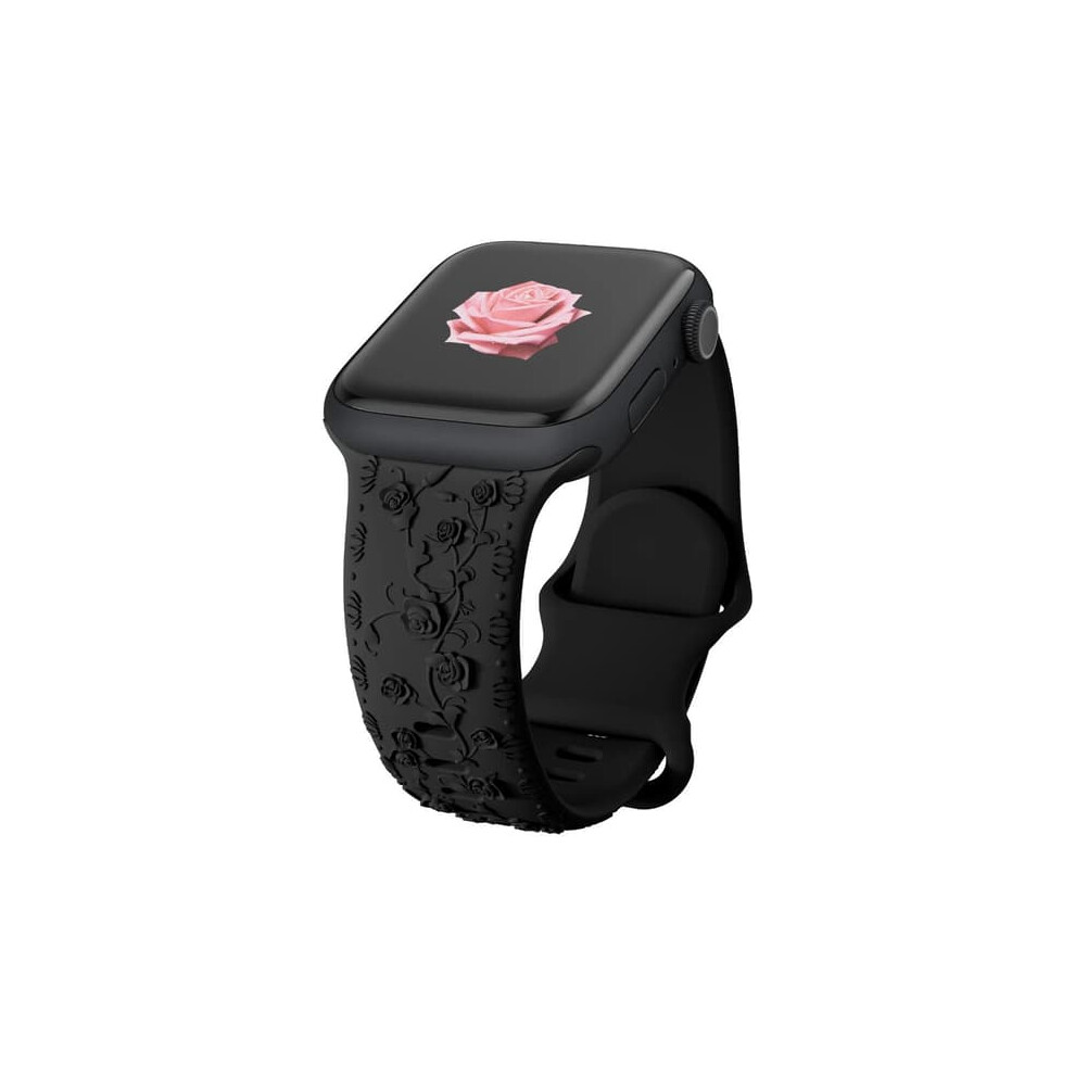Apple Watch Band Silicone 42/44/45 Mm Black 962029550808