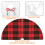Christmas tree skirt plaid 48 inch thick rustic holiday 6