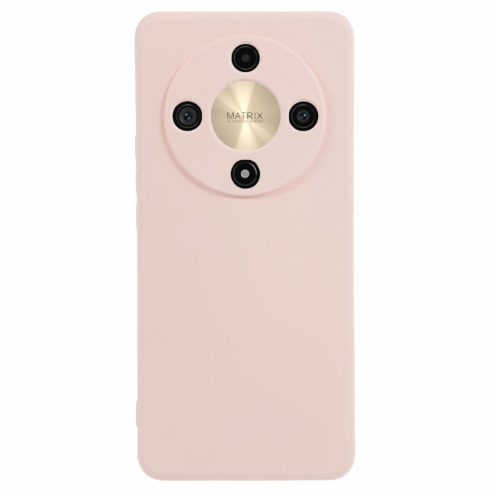 (Pink) Amorus Phone Case For Honor X9b 5G / Magic6 Lite 5G / X50 5G Precise Cutouts Tpu Fiber Lining Shockproof Cover Pink 6914292397912