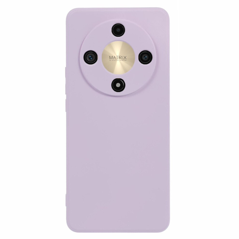 (Purple) Amorus Phone Case For Honor X9b 5G / Magic6 Lite 5G / X50 5G Precise Cutouts Tpu Fiber Lining Shockproof Cover Purple 6914294765122
