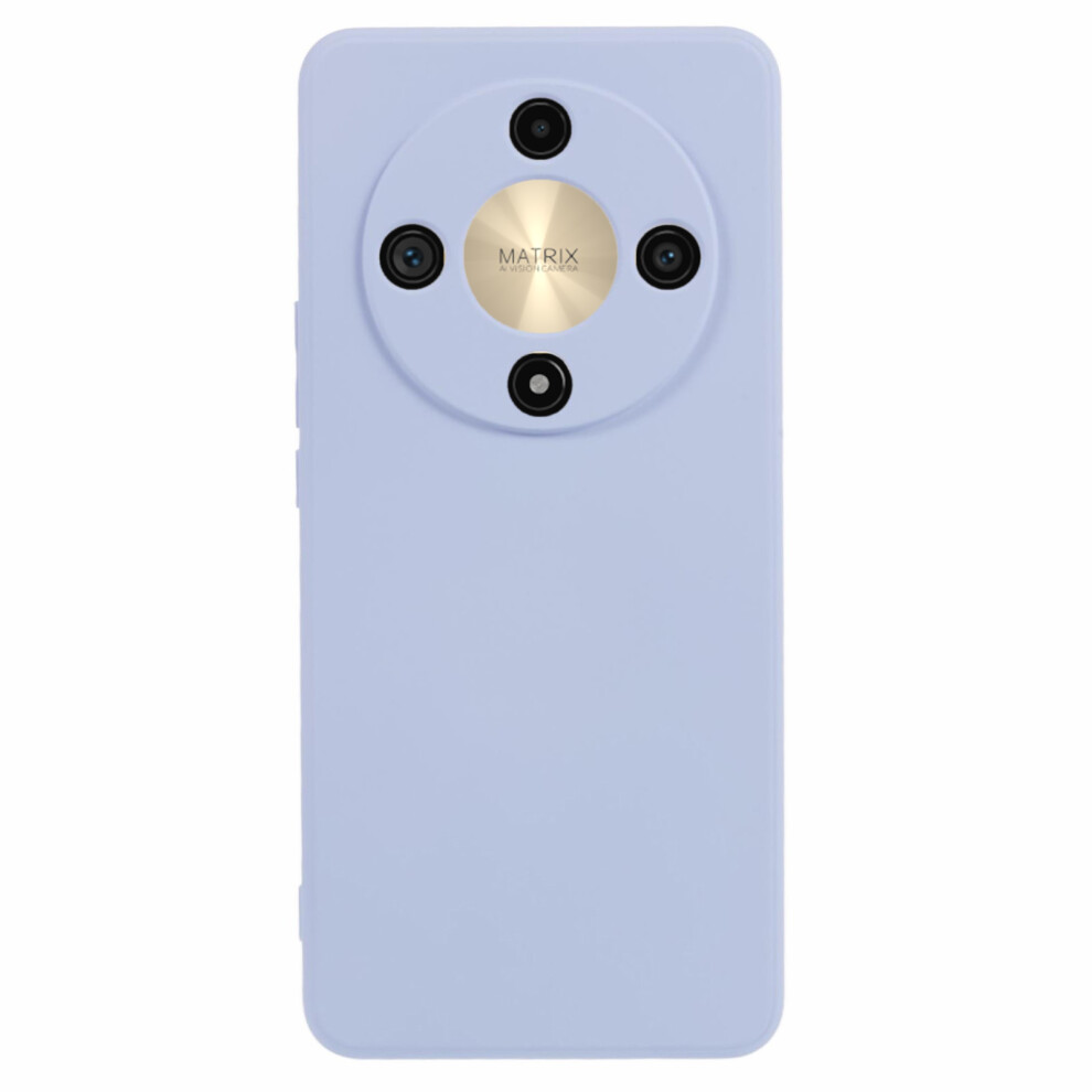 (Light ) Amorus Phone Case For Honor X9b 5G / Magic6 Lite 5G / X50 5G Precise Cutouts Tpu Fiber Lining Shockproof Cover Purple 6914295172998