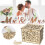 Wooden Wedding Envelope Box Floral Pattern 1 Pc 6