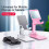 Verstelbare telefoon- en tablethouder/bureauhouder, compatibel met iPad en iPhone. 2