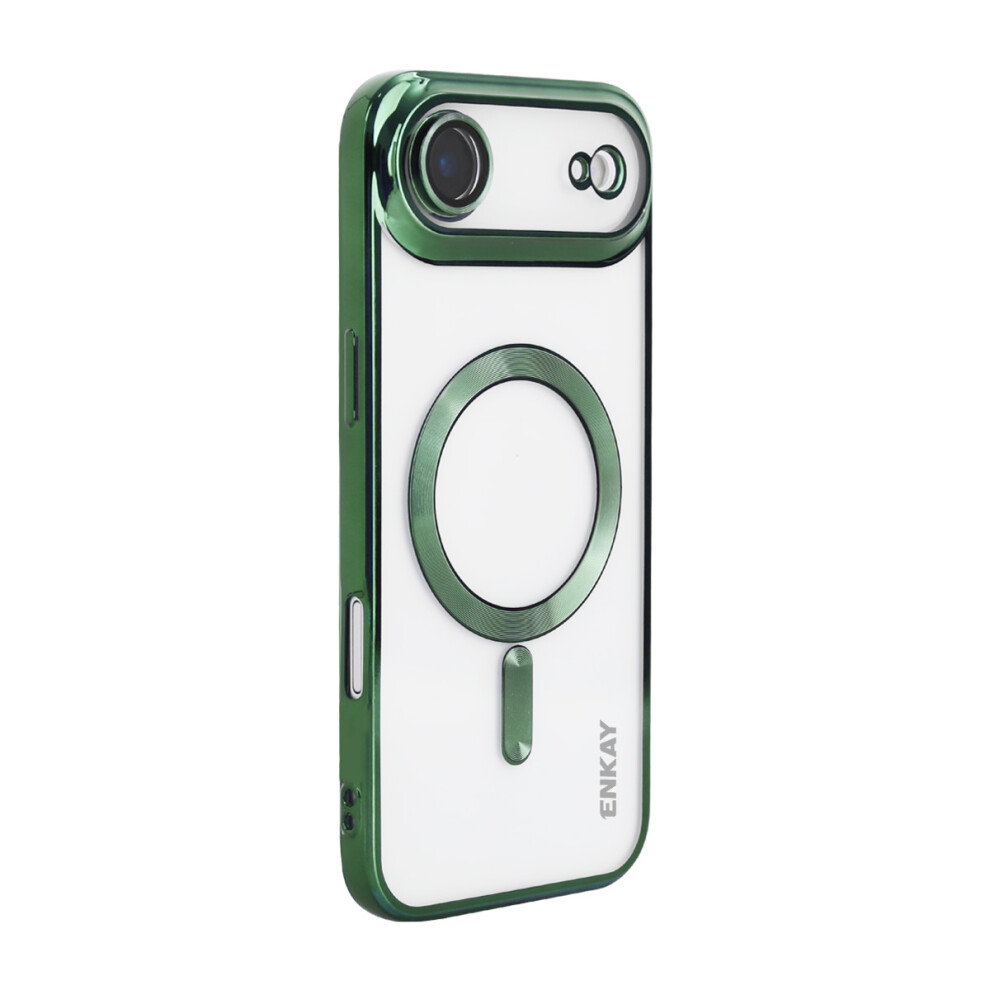 (Green) Enkay Hat Prince For Iphone Air Magnetic Clear Case Shockproof Tpu Phone Cover With Lens Film Green 6914297966830